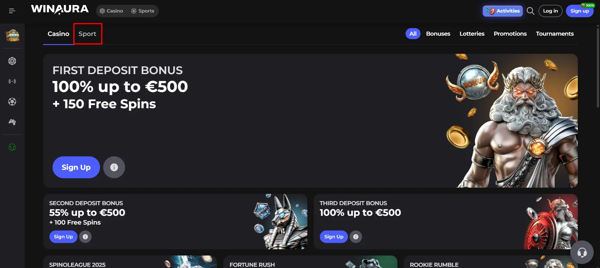 Winaura Promoties en Bonussen